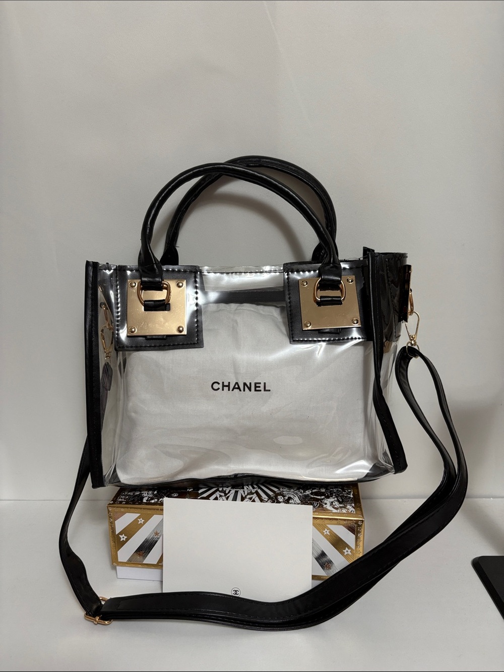 Chanel Makeup Pouch turned into Handbag/crossbody bag